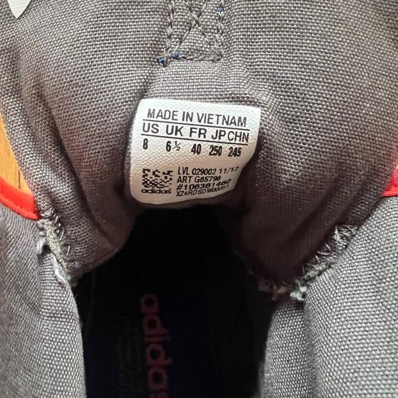 Adidas Originals size 8 Jeremy Scott Gray Floral Slip-On High Top Sneakers - Picture 4 of 14